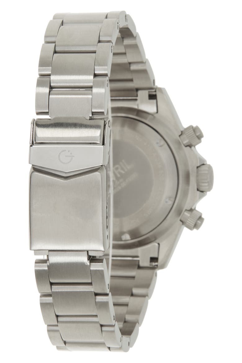 Wall Street Swiss Automatic Bracelet Watch, 43mm, Alternate, color, SILVER