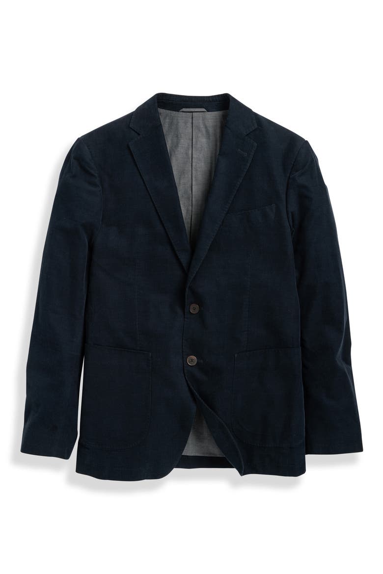 Saint Bathans Cotton Corduroy Sport Coat, Alternate, color, NAVY