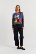 Chinti & Parker Wool-Cashmere Snoopy Argyle Sweater