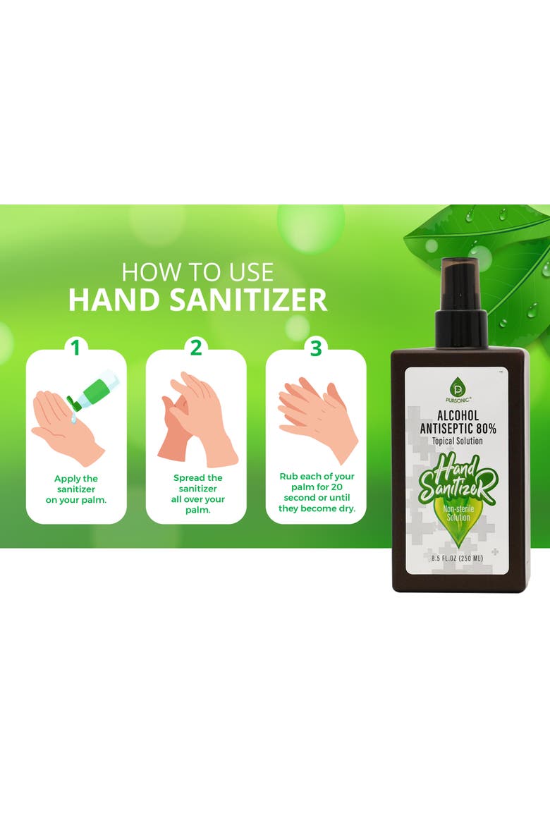 Moisturizing Hand Sanitizer 80% Alcohol, Alternate, color, Brown
