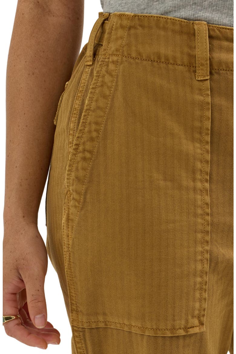 Slouchy Utility Cotton Blend Pants, Alternate, color, GLAZED GINGER