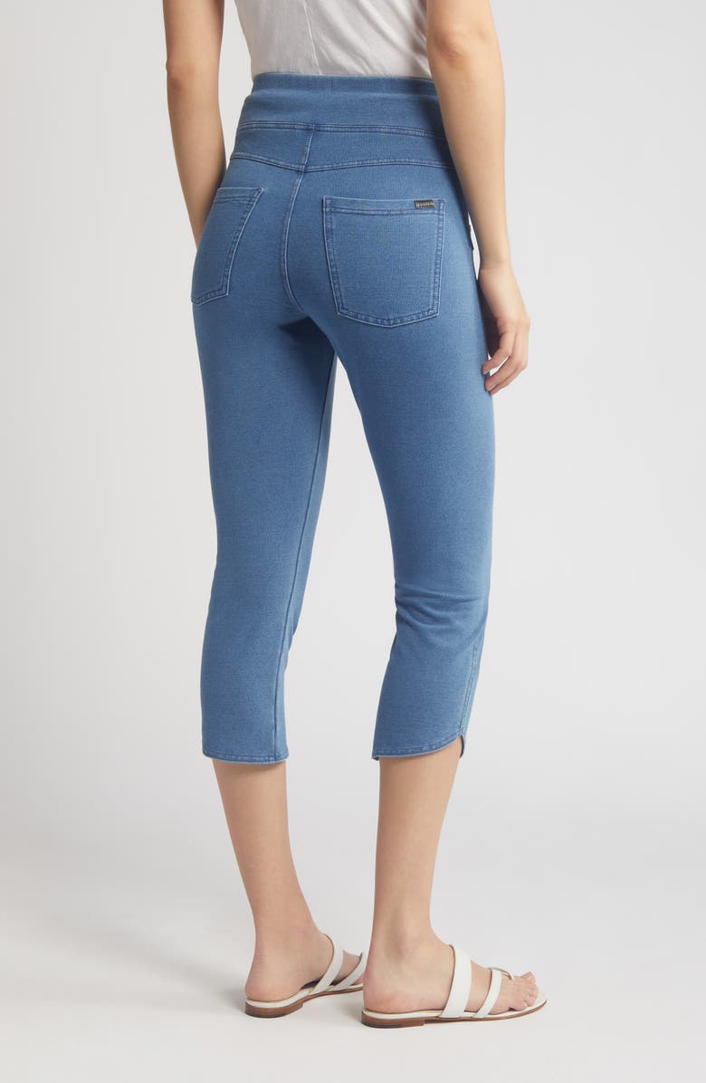 Hue Game Changing Crop Leggings, Alternate, color, Classic Light Wash