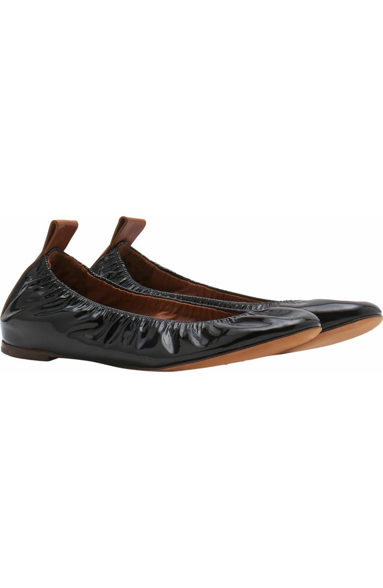 Lanvin The Ballerina Flat In Patent Leather, Alternate, color,