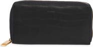 AllSaints Lena Croc Embossed Continental Wallet