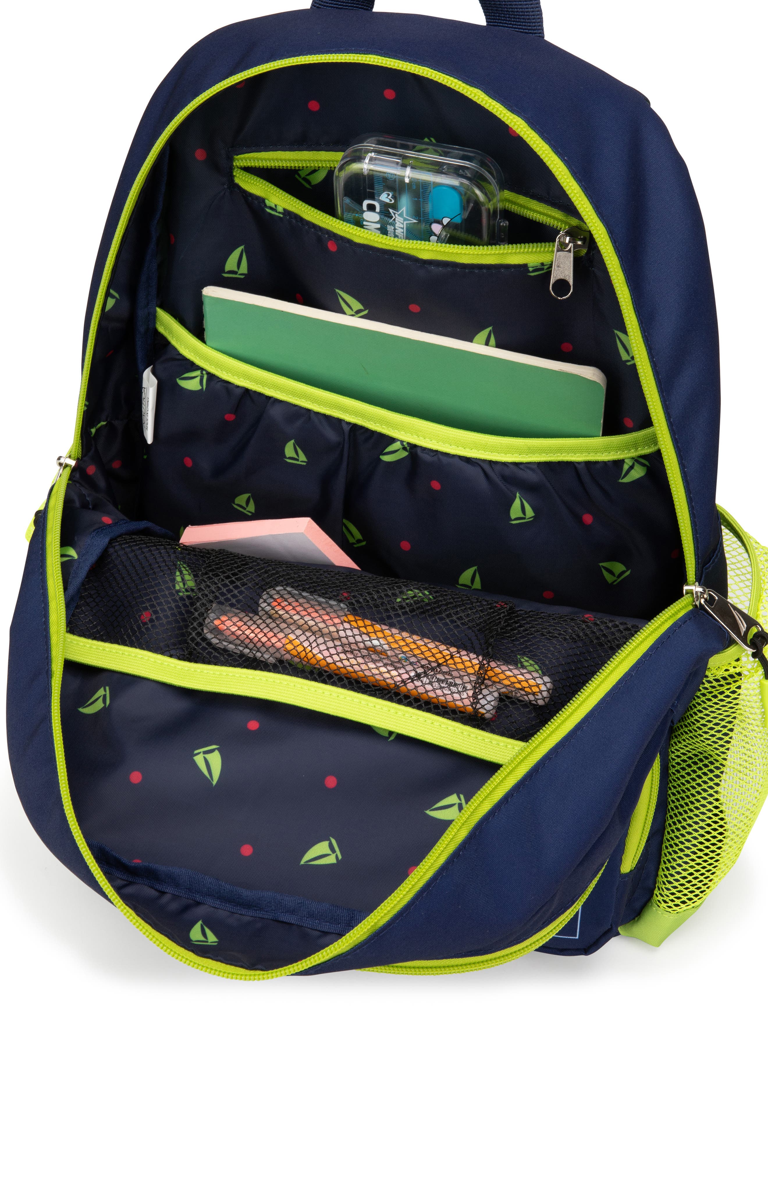 Nautica Flags 16 Inch Backpack for Kids and Teens, Alternate, color, Flags