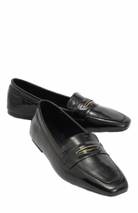 Iridessa Leather Flat Loafers (Women)