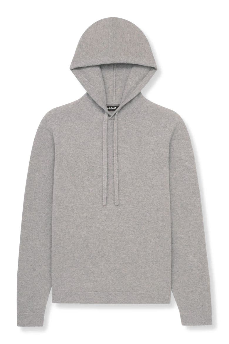 Signature Cashmere Hoodie, Alternate, color, Cement