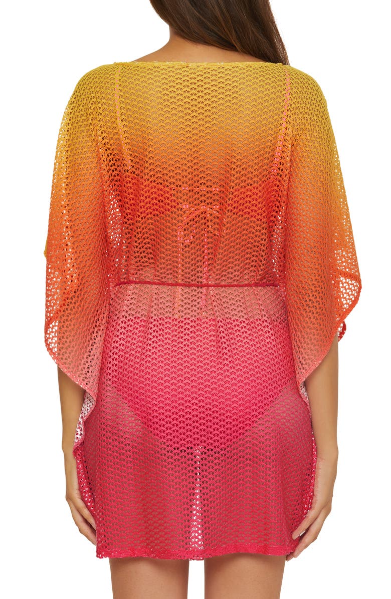 Trina Turk Sun Opal Cover-up Caftan, Alternate, color, Sun