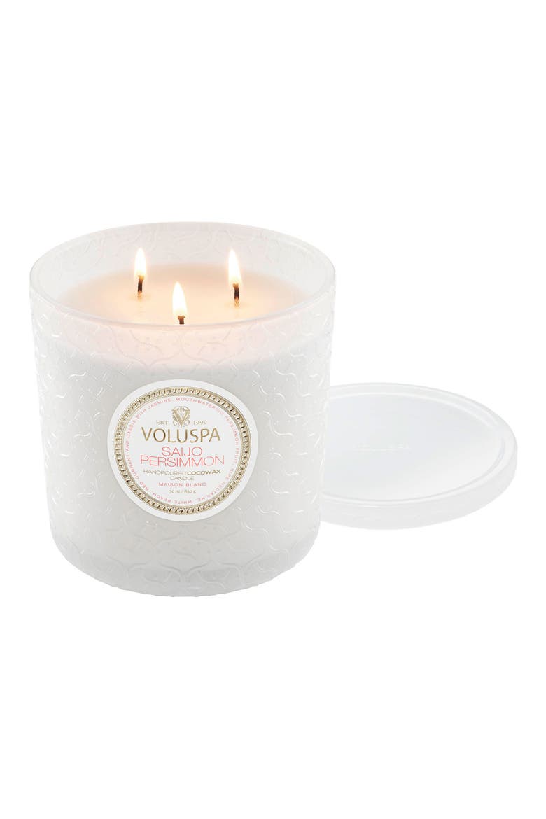 Saijo Persimmon Boxed Luxe Candle, Main, color, NO COLOR