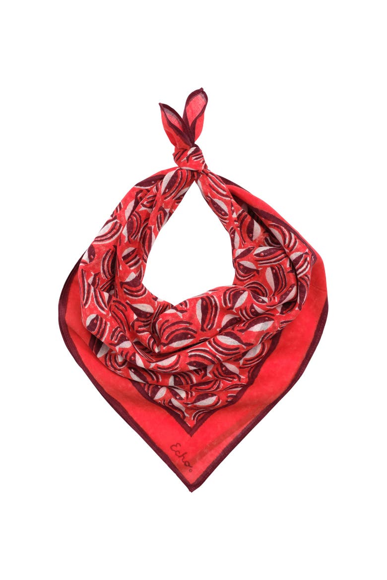 Shoal Of Fish Bandana, Alternate, color, Fiesta Orange