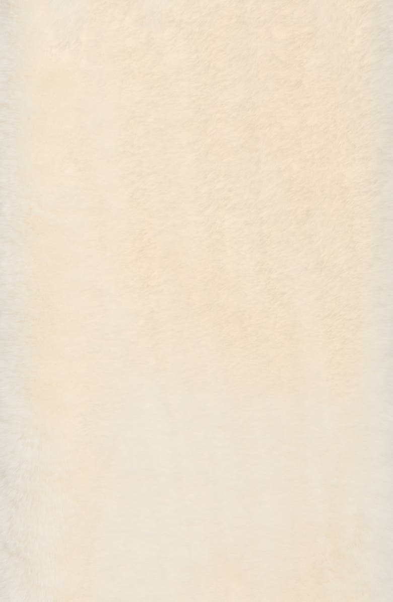 Kurt Geiger London Poppy Faux Fur Scarf, Alternate, color, Bone