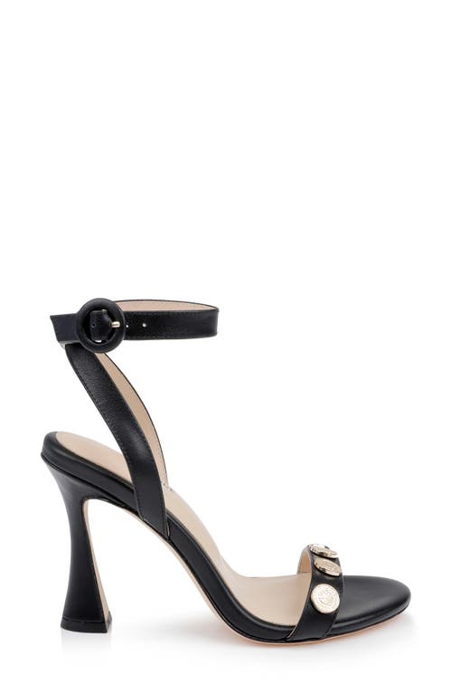 L Agence Harriett Heels Black In Black Leather