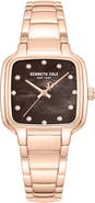 Kenneth Cole New York Classic Mother-of-Pearl 
Diamond Bracelet Watch, 28mm x 31.6mm