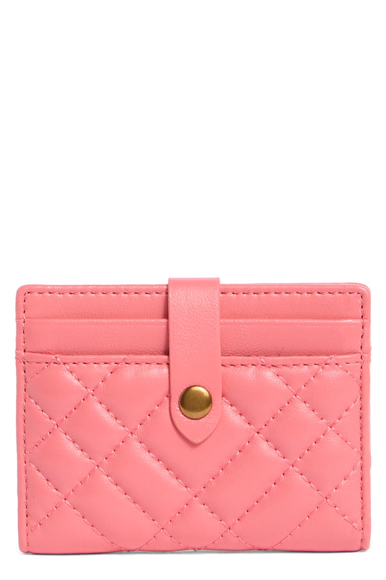 Brixton Card Case, Main, color, PINK