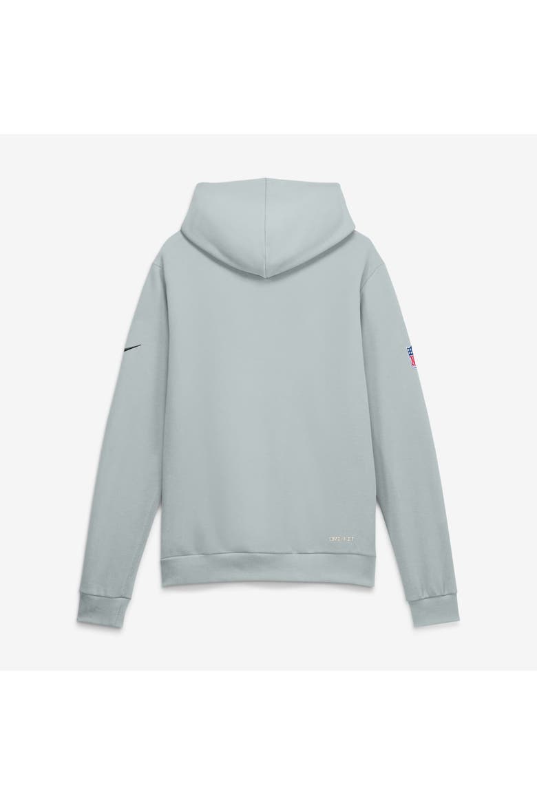 Men's Nike Silver Las Vegas Raiders Sideline Standard Issue Top Prospect Dri-FIT Hoodie, Alternate, color, Silver