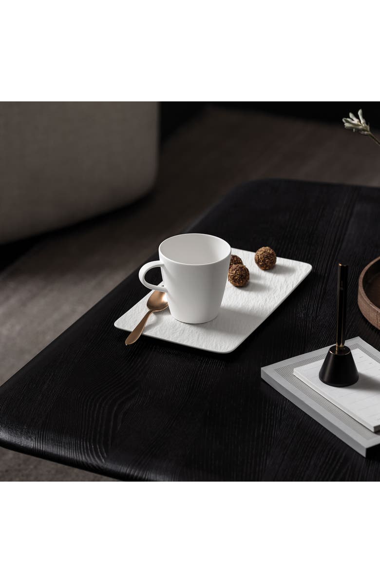 Villeroy & Boch Manufacture Rock blanc Rectangular Serving Plate, Alternate, color, White