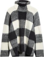 Proenza Schouler Kai Brushed Glen Plaid Baby Alpaca & Merino Wool Blend Sweater