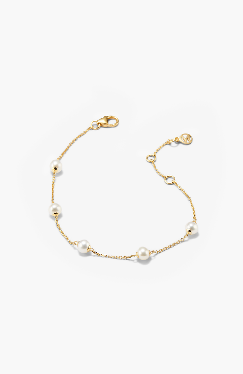 Mejuri Mini Satellite Bracelet In Brown