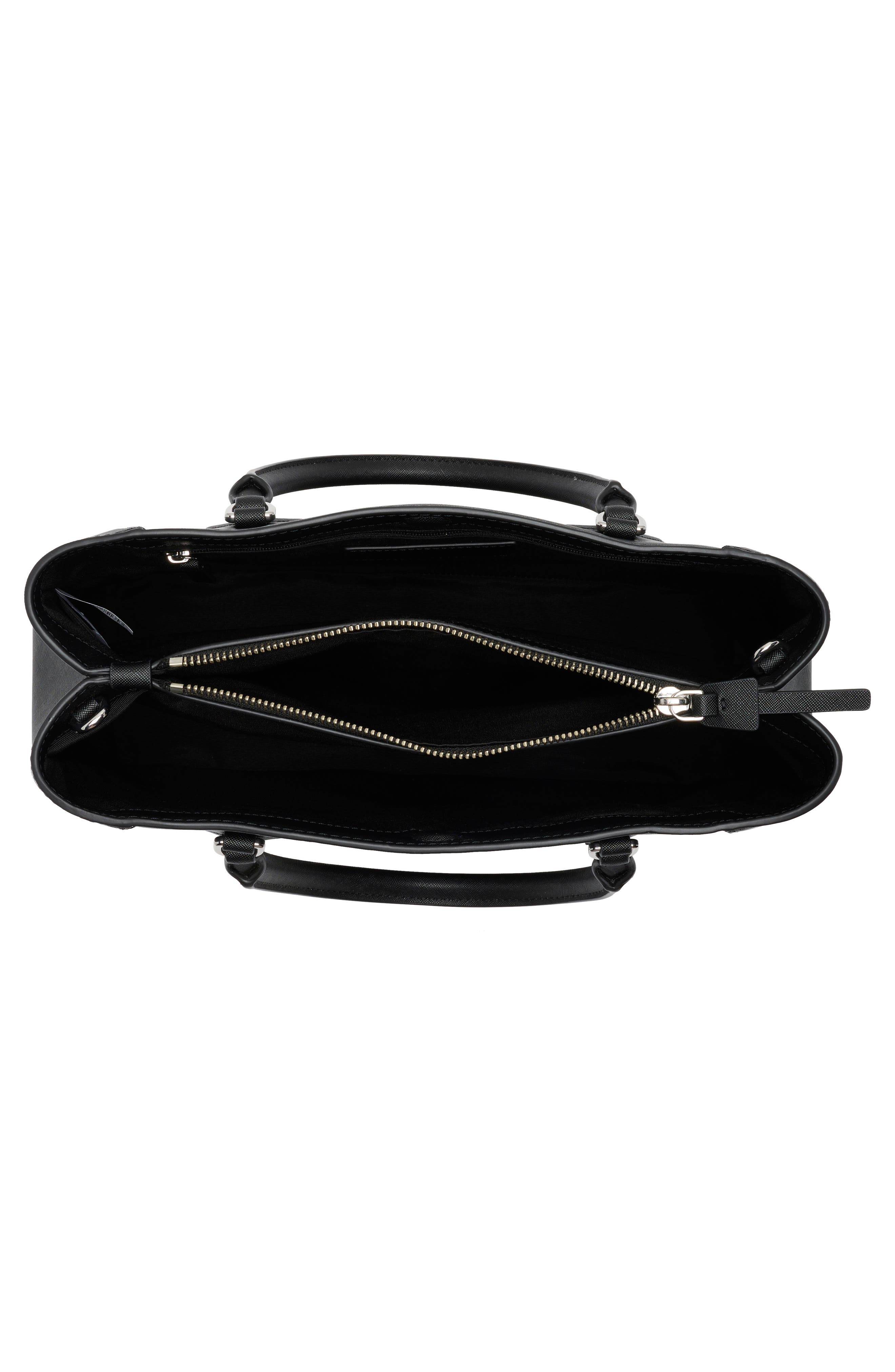 Marc Jacobs Trademarc Satchel, Alternate, color, Black