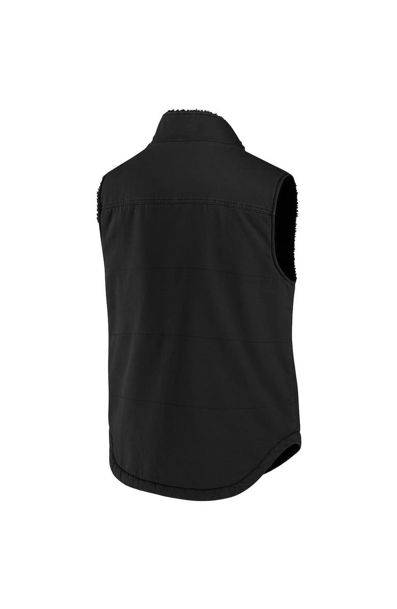 NFL X DARIUS RUCKER Men's NFL x Darius Rucker Collection by Fanatics Black Pittsburgh Steelers Sherpa-Lined Full-Zip Vest, Alternate, color, 