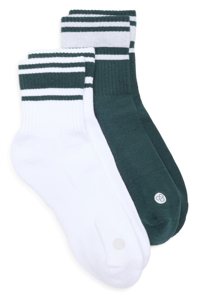 Sport Assorted 2-Pack Quarter Socks, Alternate, color, GREEN TIMBER