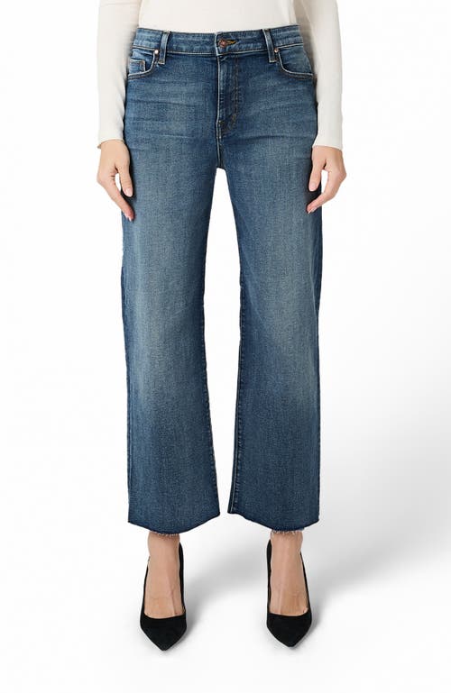 Fidelity Denim Hyacinth Wide Crop In Blue
