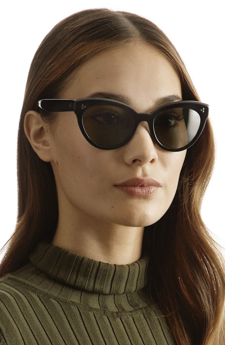 Oliver Peoples Roella 55mm Polarized Cat Eye Sunglasses, Alternate, color,