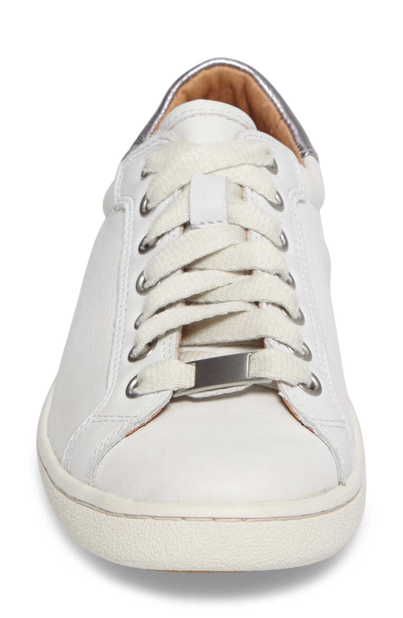 Milo Sneaker, Alternate, color, WHITE LEATHER