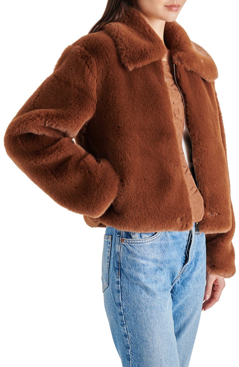 Steve Madden Juniper Faux Fur Coat, Alternate, color, 