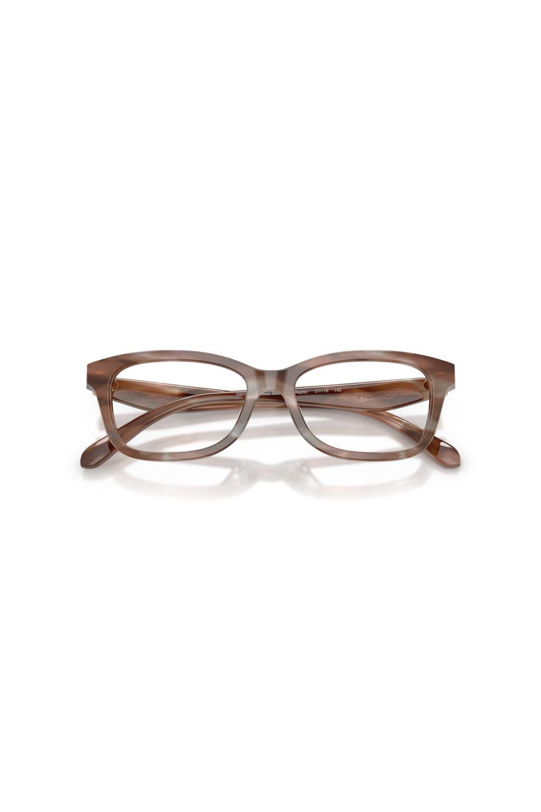 51mm Rectangle optical glasses, Alternate, color, Brown