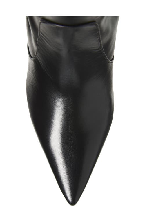 Stuart Weitzman Stuart Sculpt Pointy Toe Knee High Boot 75 In Black