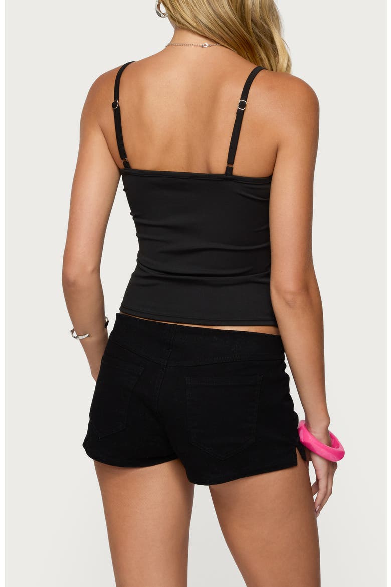 Sequin Beaded Floral Camisole, Alternate, color, BLACK