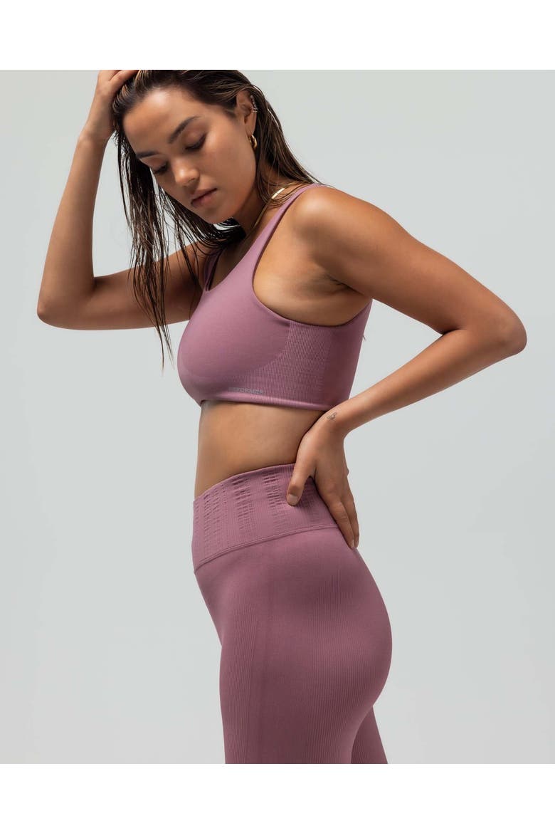 Clean Finish Compression Bra, Alternate, color, MAUVE