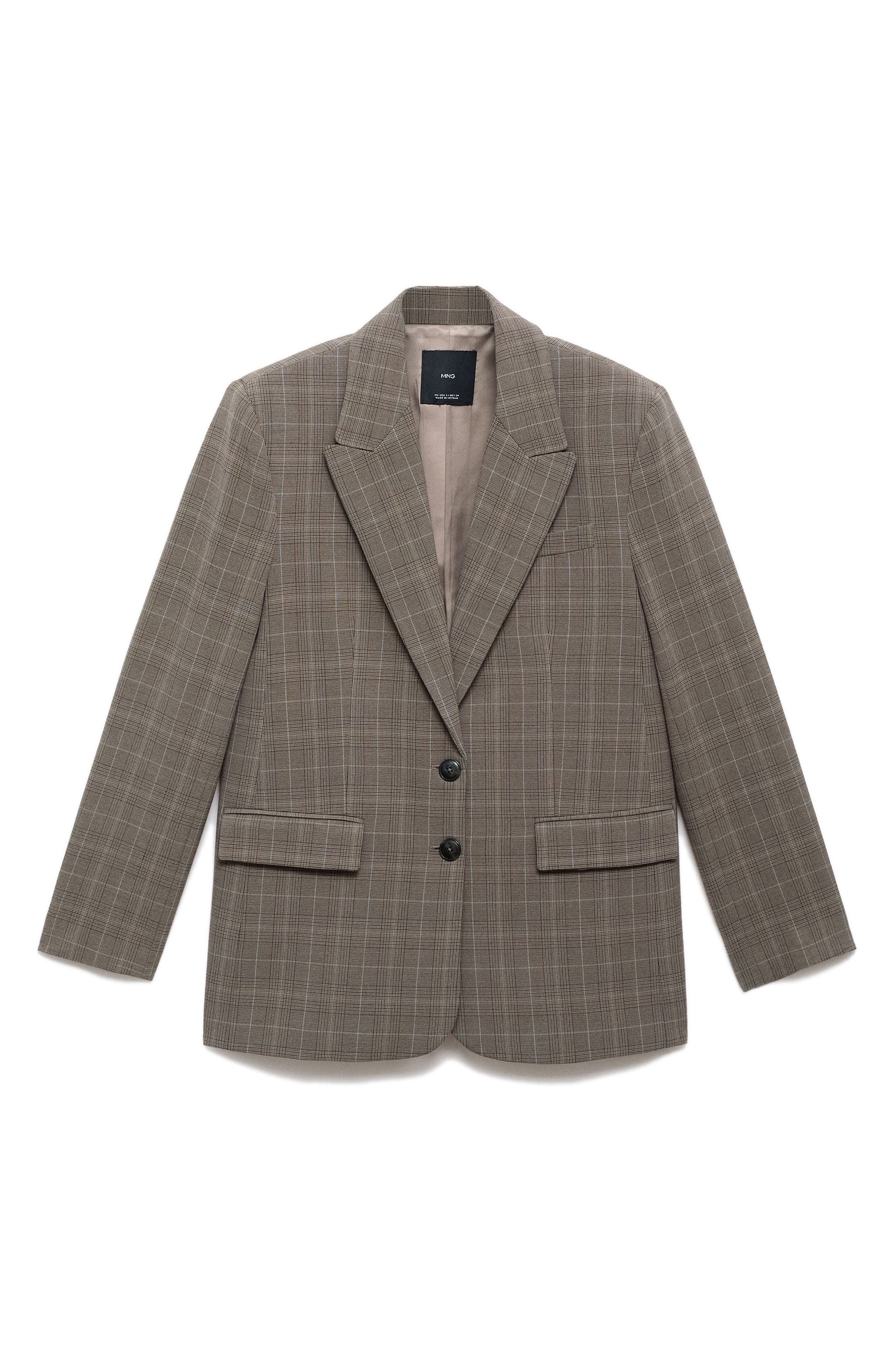 Check Suit Blazer - image 2