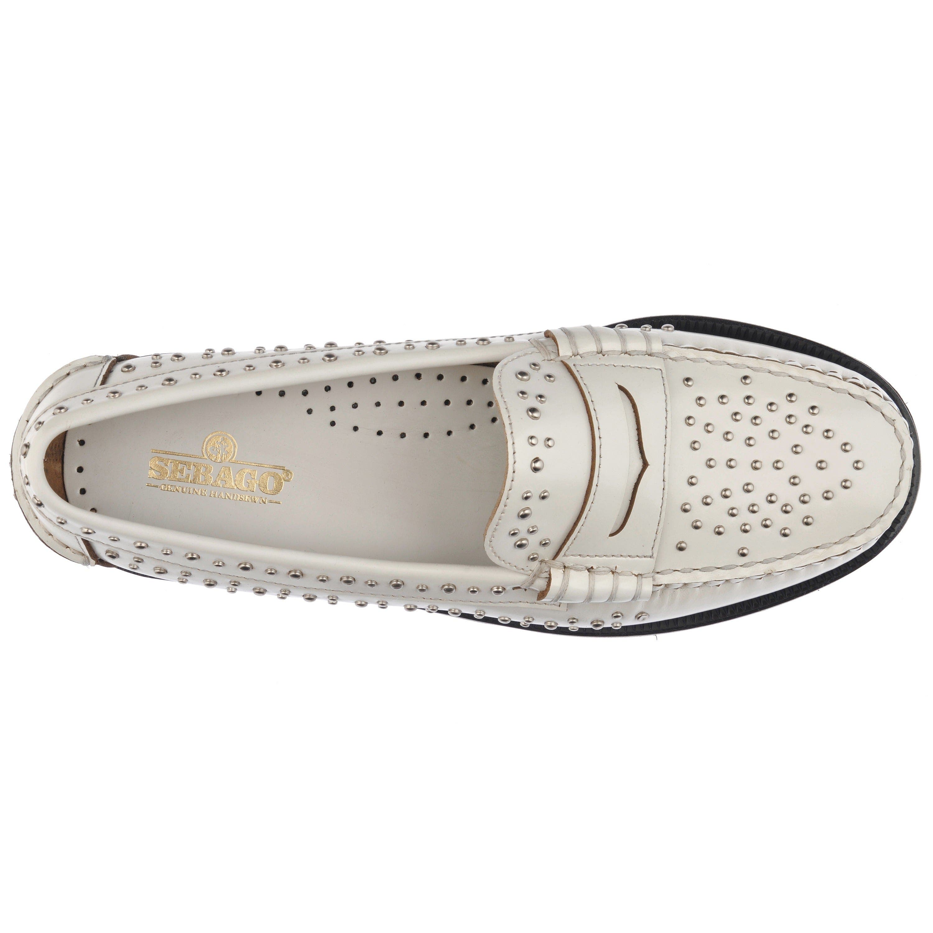 Sebago Dan Studs Loafer, Alternate, color, White
