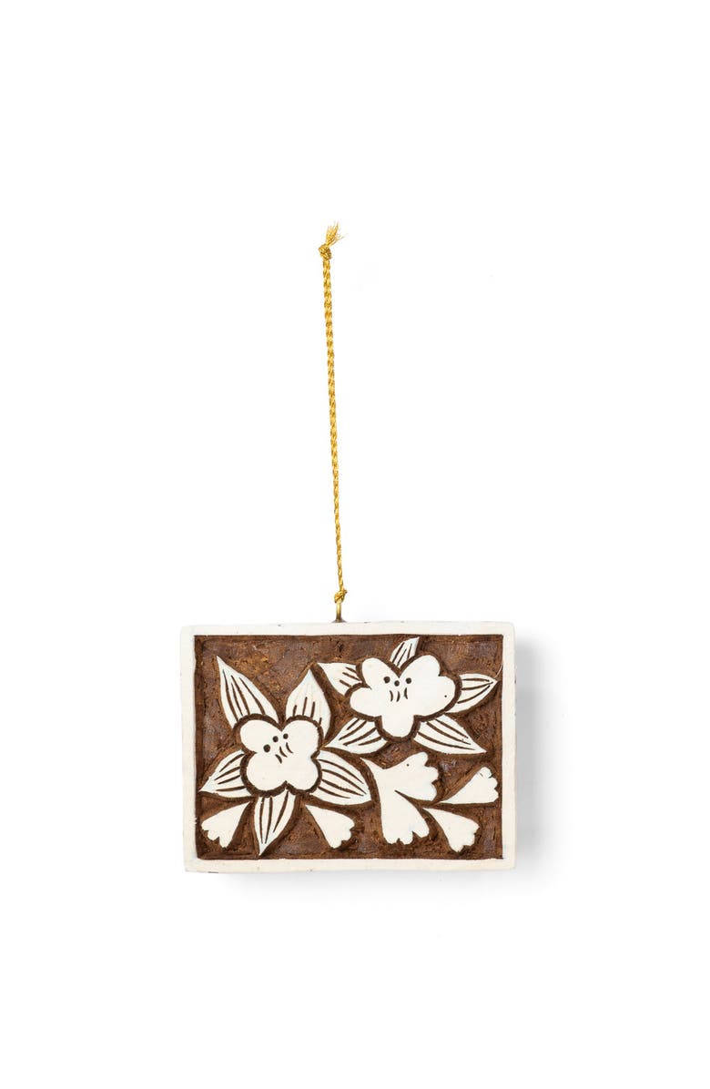 Matr Boomie Colorado State Blue Columbine Ornament, Main, color, Natural