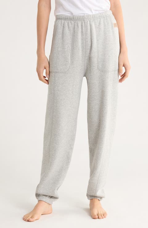 Silksweats Reversible Seamed Cotton & Silk Blend Sweatpants