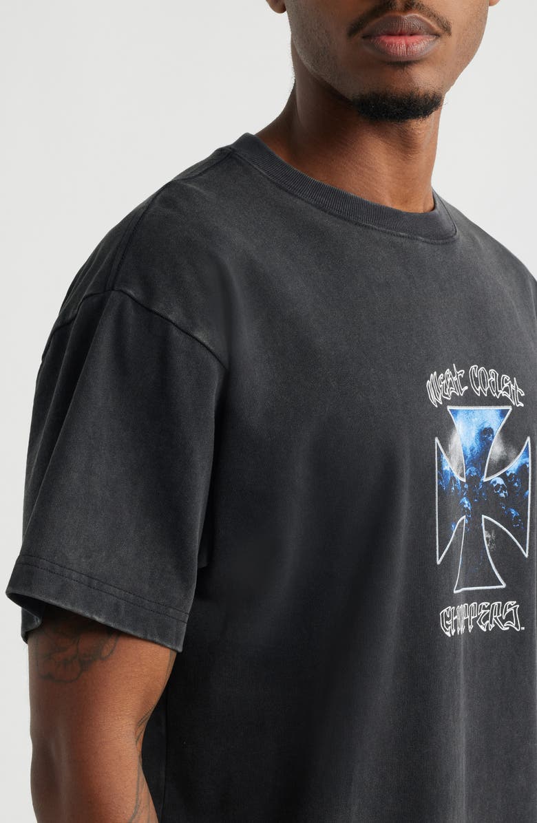 ID Supply Co West Coast Choppers Cotton Graphic T-Shirt, Alternate, color, Black Wash