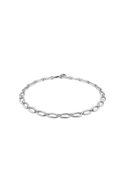 Sterling Silver Plated Link Necklace