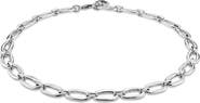 UNODE50 Sterling Silver Plated Link Necklace