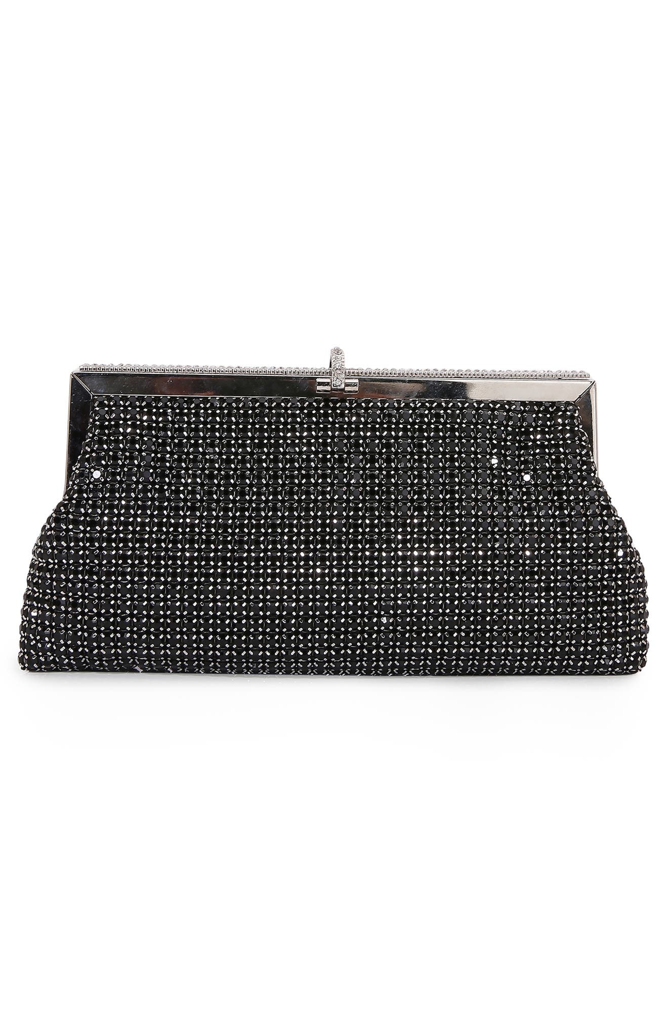 BERNESS Rhinestone Evening Bag, Alternate, color, Black