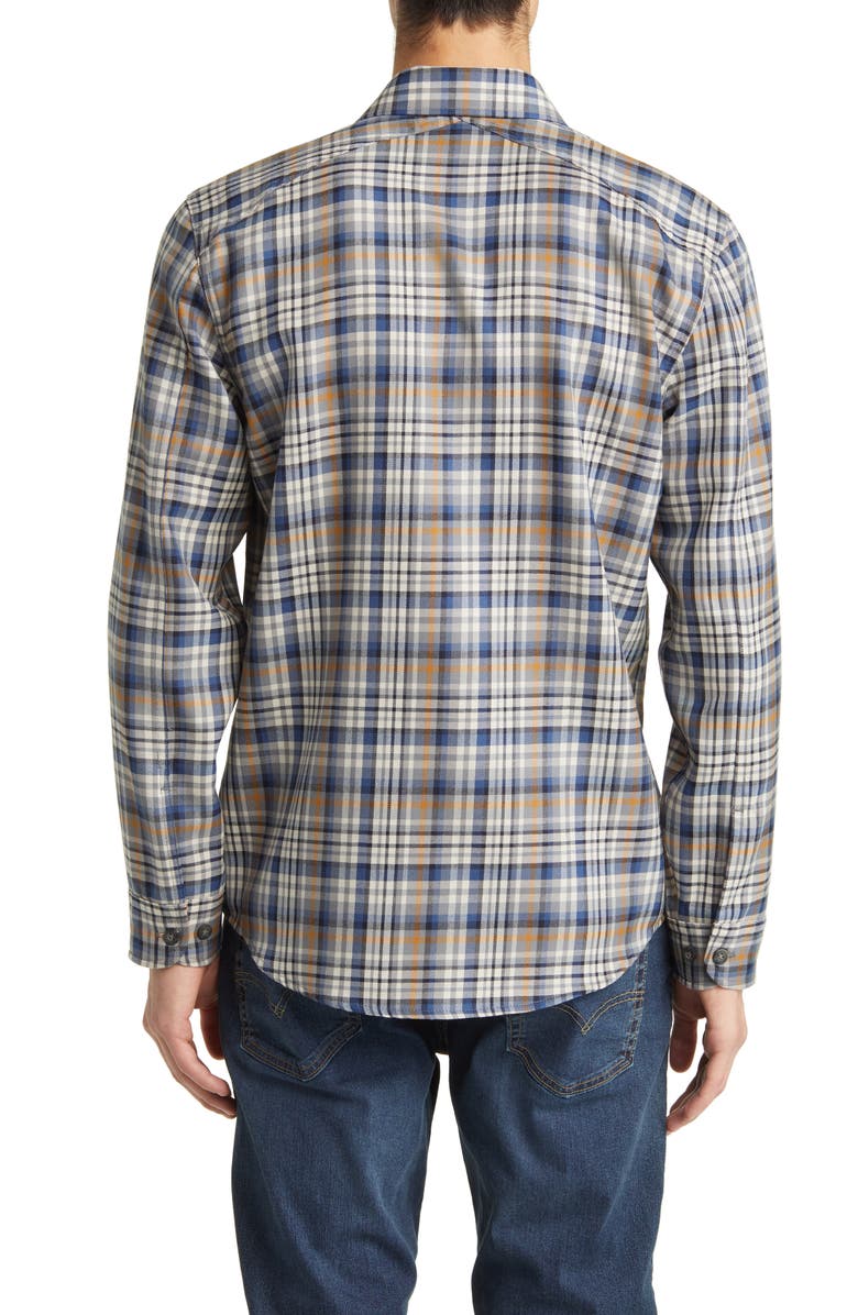 Pendleton Harrison Plaid Merino Wool Button-Up Shirt, Alternate, color, 