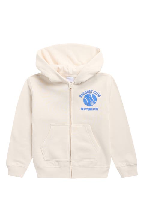 Racket Club Zip Front Hoodie