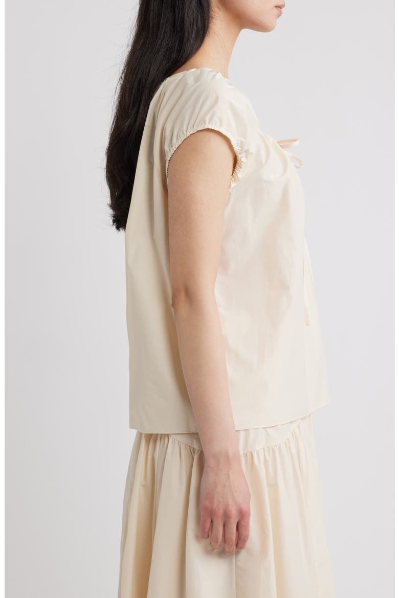 Easy Tie Woven Shirt, Alternate, color, ALMOND