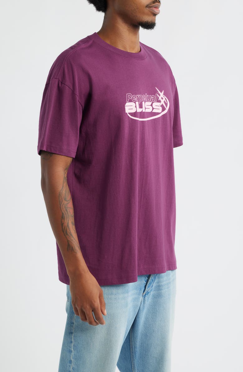 The Forecast Agency Perpetual Bliss Cotton Graphic T-Shirt, Alternate, color, Wine