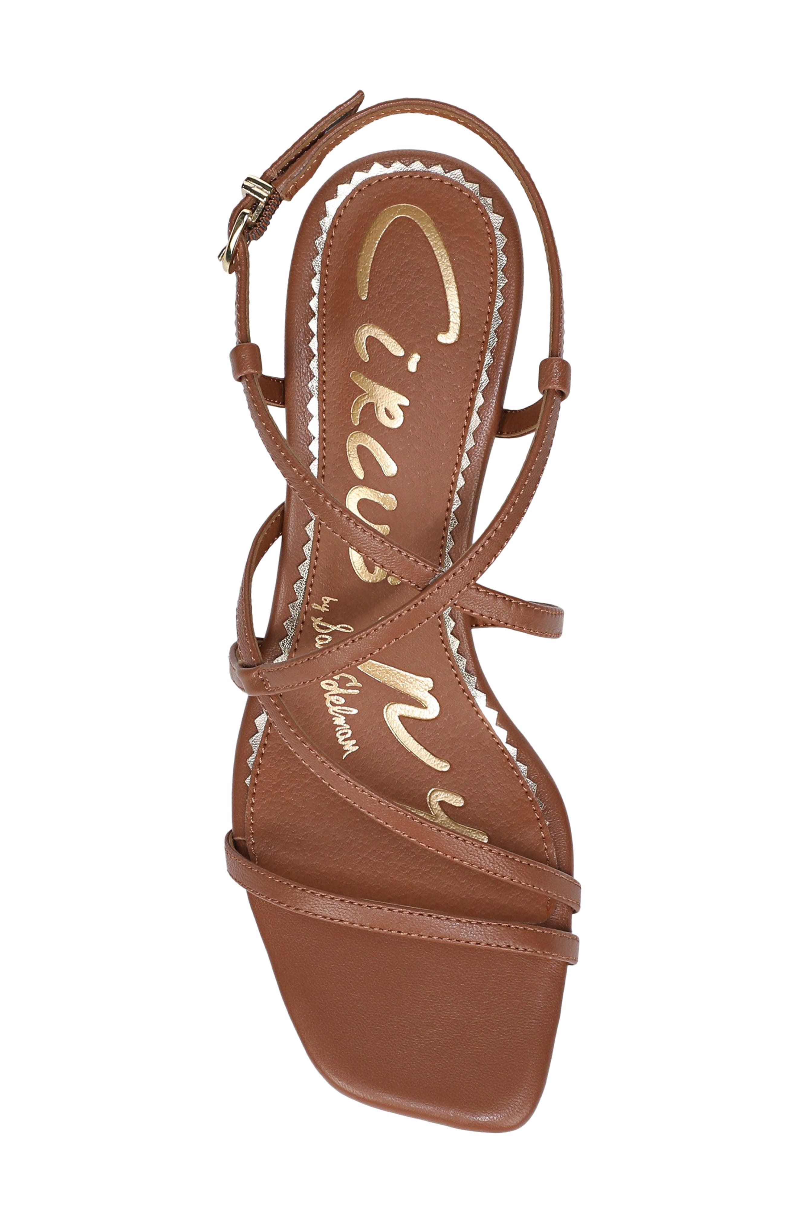 Jasmine Strappy Sandal, Alternate, color, SADDLE SE