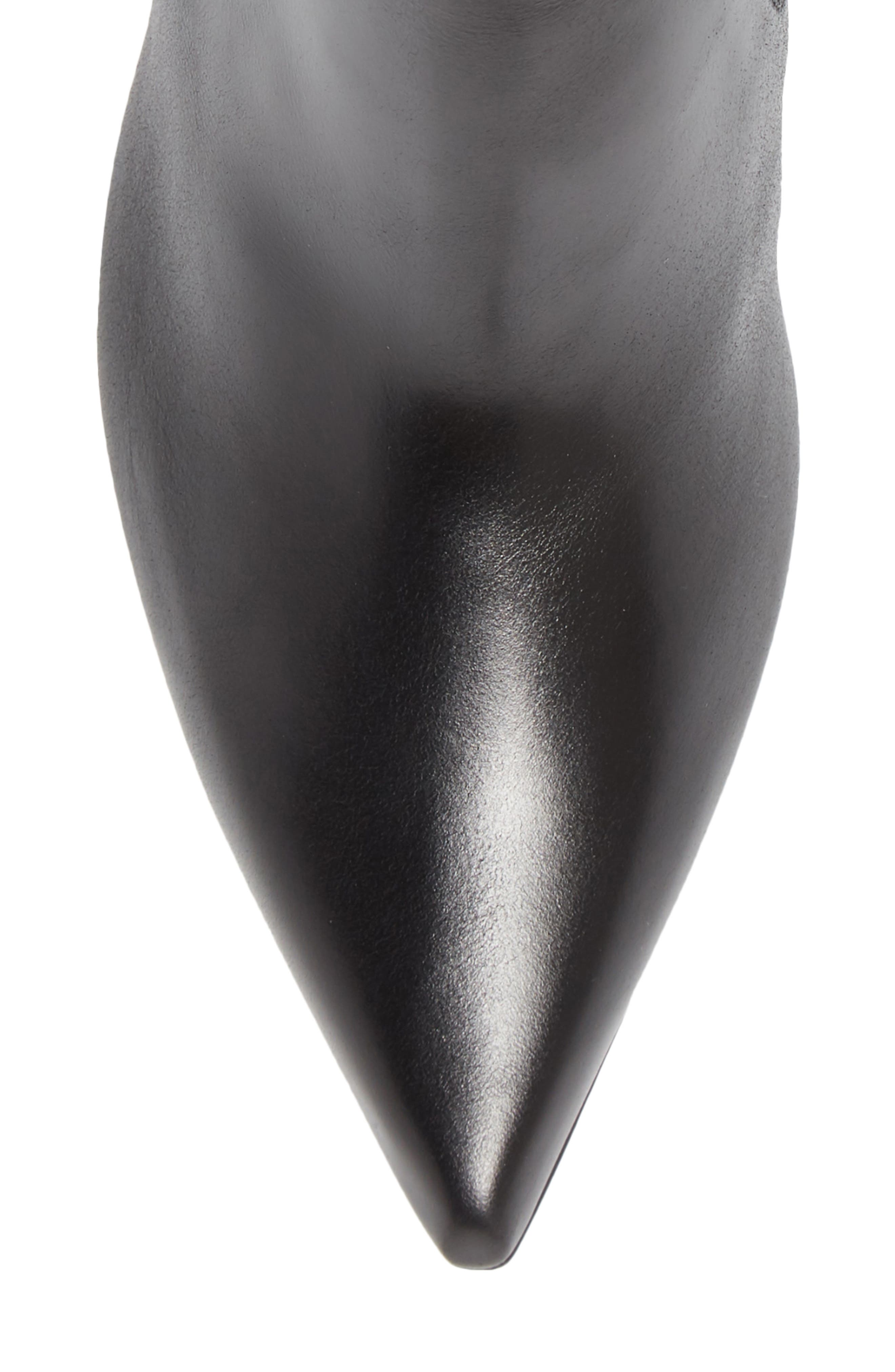 Clementine Pointy Toe Bootie, Alternate, color, BLACK