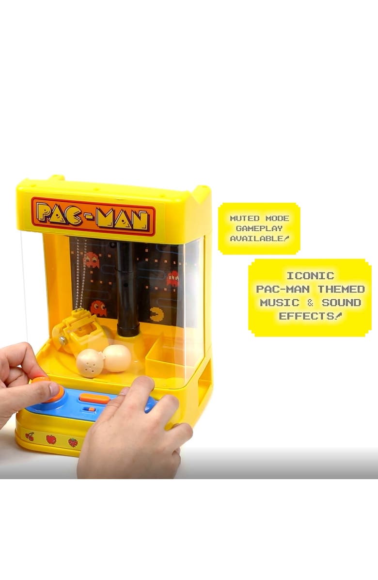 Pac-Man Arcade Claw Crane - Core Series, Lights-Sounds Tabletop Game, Kids 4+, Alternate, color, Multicolored