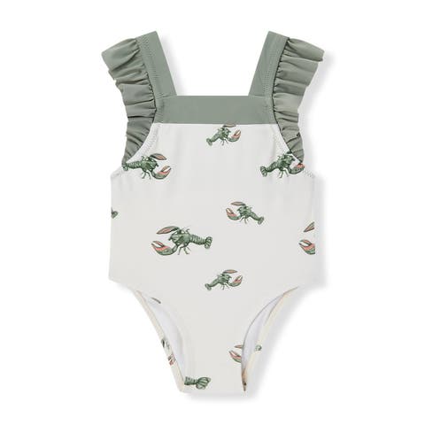 Ruffle Square Neck Swimsuit (Baby)