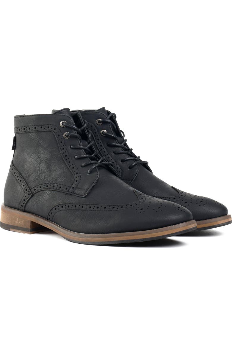 V.GAN LONDON Wheat 2 Brogue Boots, Alternate, color, Black